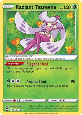 SWSH12: Silver Tempest Radiant Tsareena #016