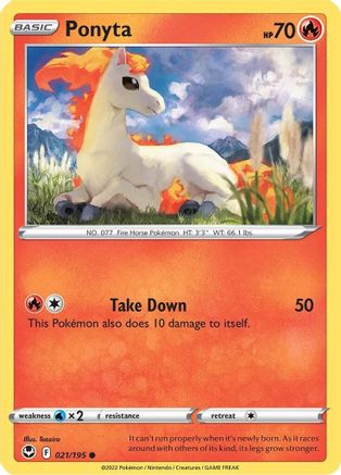 SWSH12: Silver Tempest Ponyta #021