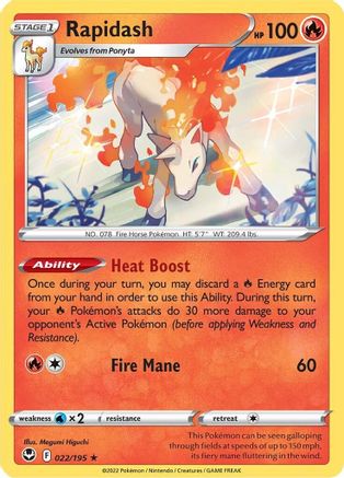SWSH12: Silver Tempest Rapidash #022