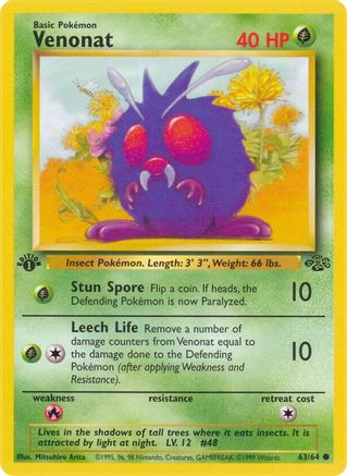 Jungle Venonat #63