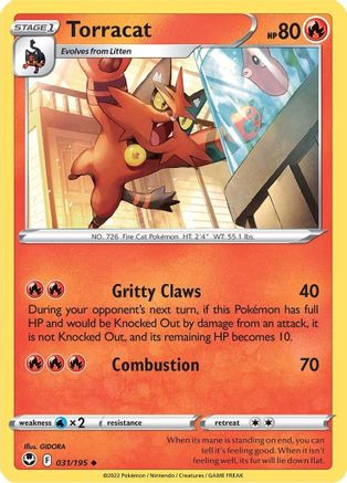 SWSH12: Silver Tempest Torracat #031