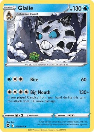 SWSH12: Silver Tempest Glalie #042