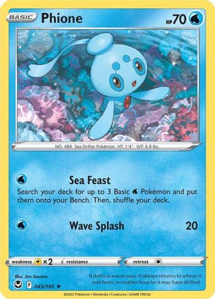 SWSH12: Silver Tempest Phione #045