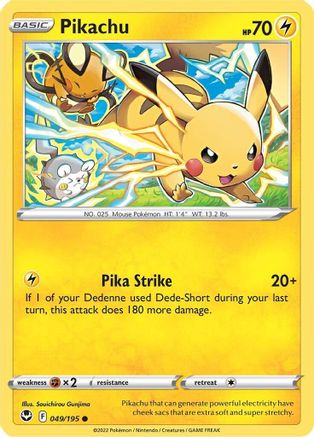 2022 McDONALD'S POKEMON - PIKACHU HOLO CARD - ON HAND