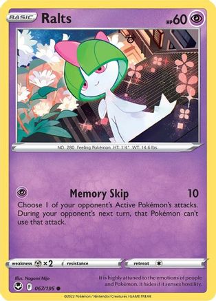 SWSH12: Silver Tempest Ralts #067