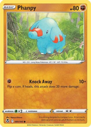 SWSH12: Silver Tempest Phanpy #091