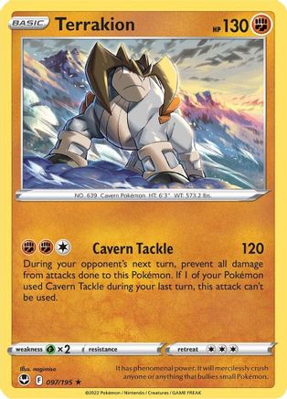 SWSH12: Silver Tempest Terrakion #097