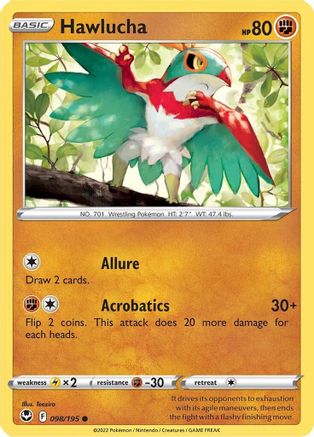 SWSH12: Silver Tempest Hawlucha #098