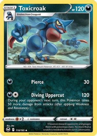 SWSH12: Silver Tempest Toxicroak #110
