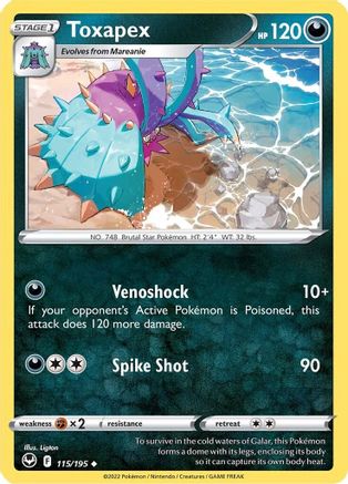 SWSH12: Silver Tempest Toxapex #115
