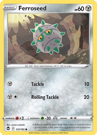 SWSH12: Silver Tempest Ferroseed #121