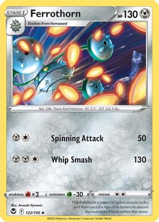 SWSH12: Silver Tempest Ferrothorn #122
