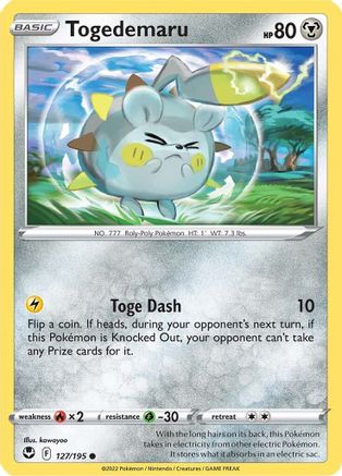SWSH12: Silver Tempest Togedemaru #127