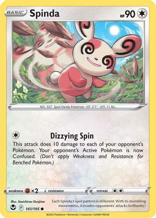 SWSH12: Silver Tempest Spinda #141