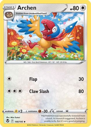 SWSH12: Silver Tempest Archen #146
