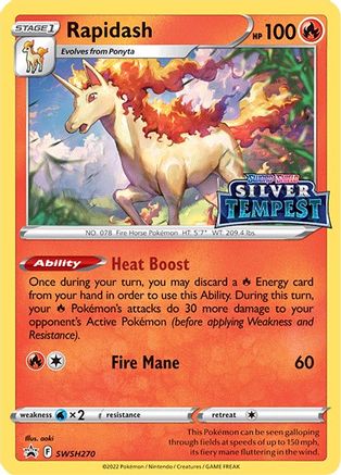 SWSH: Sword & Shield Promo Cards Rapidash - SWSH270 (Prerelease) #SWSH270