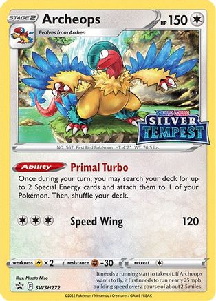 SWSH: Sword & Shield Promo Cards Archeops - SWSH272 (Prerelease) #SWSH272