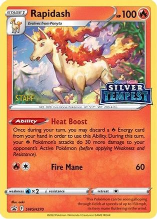 SWSH: Sword & Shield Promo Cards Rapidash - SWSH270 (Prerelease) [STAFF] #SWSH270