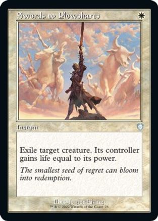 Swords to Plowshares (Retro Frame)