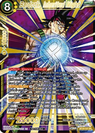 Carte Dragon Ball Super - Zenkai Cup Top 8 - Vegeta SR - BGS 10 - 2022