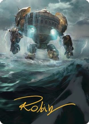 Island Art Card (Gold-Stamped Signature)