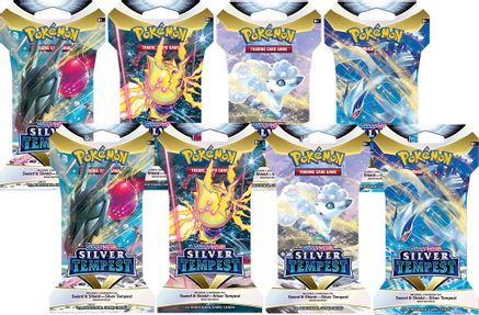 Silver Tempest Sleeved Booster Pack Bundle [Set of 8] - SWSH12: Silver ...