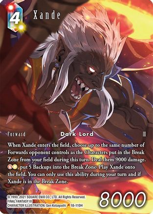 Xande (Full Art) - Resurgence Of Power - Final Fantasy TCG