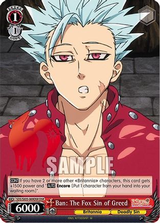 Ban: The Fox Sin of Greed (DSR) - The Seven Deadly Sins: Revival of The ...