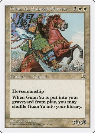 Guan Yu, Sainted Warrior