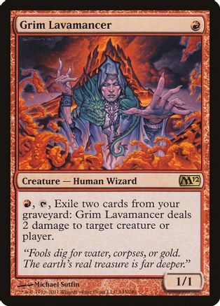 Grim Lavamancer Foil x1 Magic the Gathering 1x Fire and Lightning mtg card 