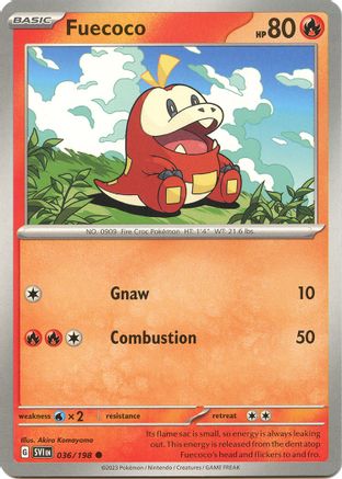 SV01: Scarlet & Violet Base Set Fuecoco #036