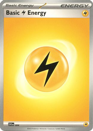 SVE: Scarlet & Violet Energies Basic Lightning Energy #004