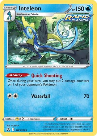 SWSH: Sword & Shield Promo Cards Inteleon #SWSH279