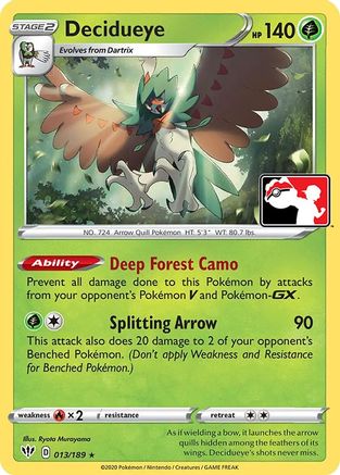 Prize Pack Series Cards Decidueye #013