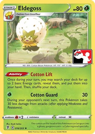 Prize Pack Series Cards Eldegoss #016