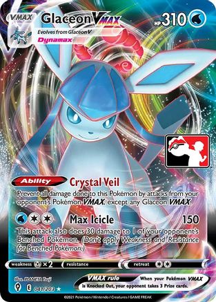 Prize Pack Series Cards Glaceon VMAX #041
