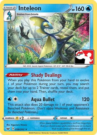 Prize Pack Series Cards Inteleon (058) #058