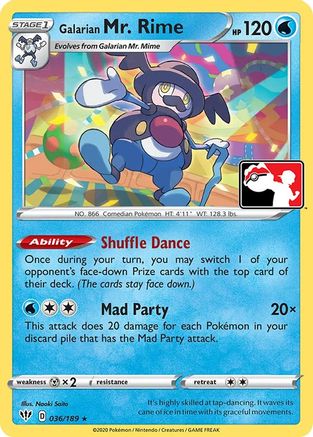 Prize Pack Series Cards Galarian Mr. Rime #036