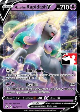 Prize Pack Series Cards Galarian Rapidash V #SWSH111