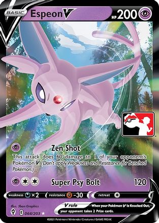 Prize Pack Series Cards Espeon V #064
