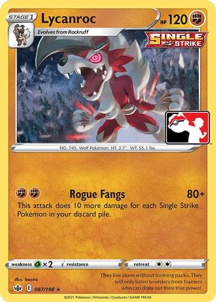 Prize Pack Series Cards Lycanroc #087