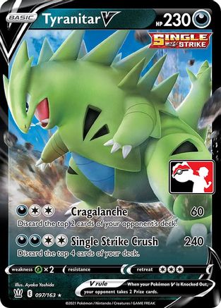 Prize Pack Series Cards Tyranitar V #097