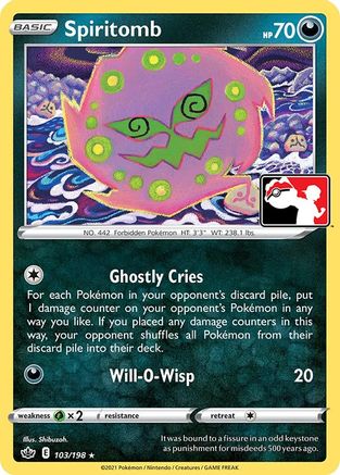 Prize Pack Series Cards Spiritomb #103