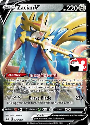 Prize Pack Series Cards Zacian V #138