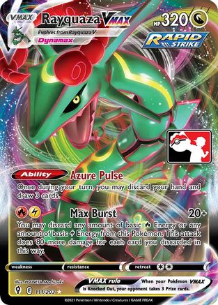 Rayquaza VMAX Prize Pack Series Cards