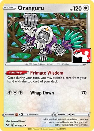 Prize Pack Series Cards Oranguru #148