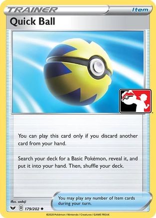 Prize Pack Series Cards Quick Ball #179
