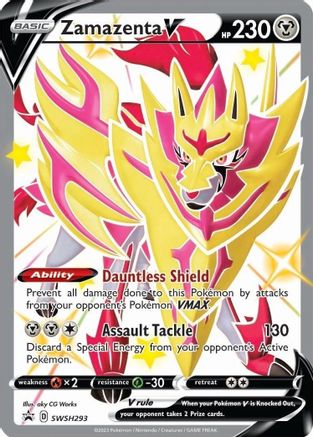 SWSH: Sword & Shield Promo Cards Zamazenta V (Shiny) #SWSH293