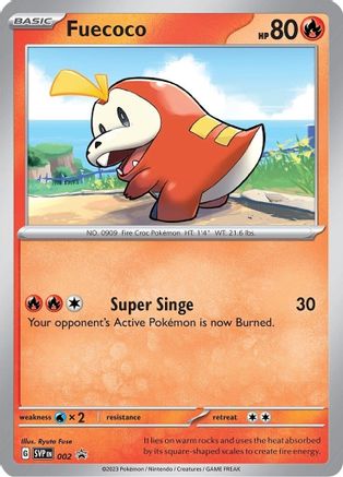 SV: Scarlet & Violet Promo Cards Fuecoco #002