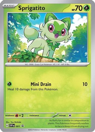 SV: Scarlet & Violet Promo Cards Sprigatito #001